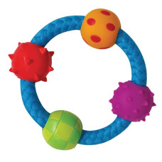 Іграшка для собак Petstages Multi Texture Chew Ring Канат-кільце з м'ячиками