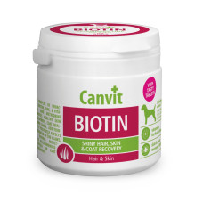 Canvit Biotin for dogs 100g для восстановления шерсти во время линьки у собак