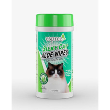Салфетки ESPREE Silky Cat Grooming Wipes 50шт для груминга кошек