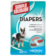 Подгузники SS Disposable Diapers Medium для средних собак 12шт