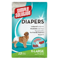 Подгузники SS Disposable Diapers X- Large для собак гигантских пород 12шт