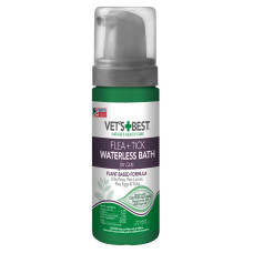Моющая пена VET`S BEST Flea&Tick Waterless Bath For Cats 147 мл для котов от блох, клещей и москитов