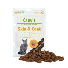 Лакомства Canvit Skin and Coat 100г для здоровой кожи и густой блестящей шерсти кошек