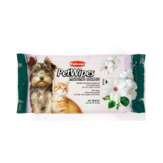Очищающие влажные салфетки PADOVAN Pet Wipes Muschio Bianco с ароматом белого мускуса для кошек 40шт