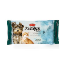Очищающие влажные салфетки PADOVAN Pet Wipes Talco с ароматом талька для собак и кошек 40 шт