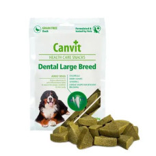 Лакомства Canvit Dental LB 250г для ежедневного ухода за зубами и полостью рта у собак больших пород