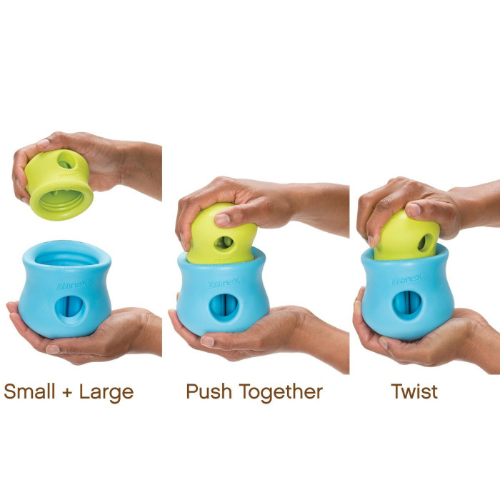 Игрушка для собак Toppl Small Tangerine/Топпл для лакомств оранжевый 8см 