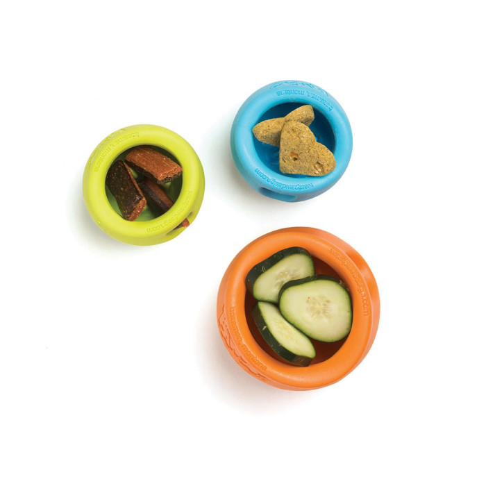 Игрушка для собак Toppl Small Tangerine/Топпл для лакомств оранжевый 8см 