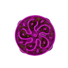 Миска-лабиринт для собак Outward Hound Outward Hound Fun Feeder Drop фиолетовая, цветок, 27,5 см