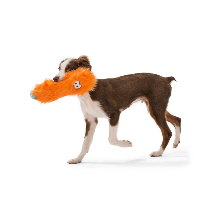 Іграшка пищалка для собак Custer Orange Fur/Кастер пухнастий оранжевий 26см