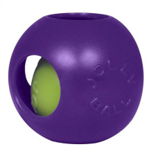 Іграшка для собак м'яч подвійний TEASER BALL великий 21см, фіолетовий