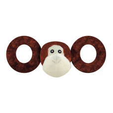 Игрушка для собак пищалка для перетягування TUG-A-MA очень большая d=14-22см, обезьяна