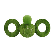 Іграшка для собак пищалка для перетягування TUG-A-MA d=7-12см, черепашка