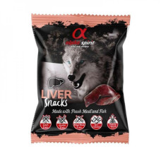 Кубики ALPHA SPIRIT DOG Snacks Liver полувлажное лакомство из печени, 50г