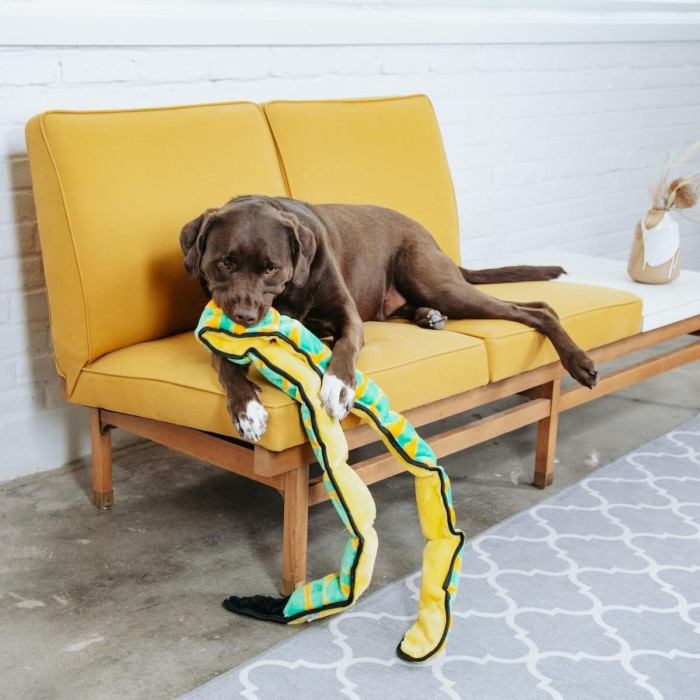 Игрушка-пищалка для собак Outward Hound Invincibles Snakes Змея ХХL большая, зеленая