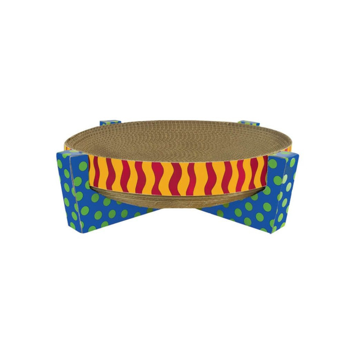 Дряпалка-лежанка для кошек Petstages Scratch Snuggle & Rest Tan круглая