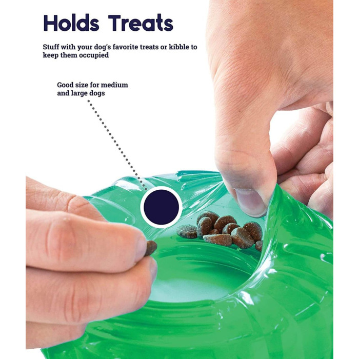 Игрушка для собак Orka Tire Pet Орка колесо зеленое