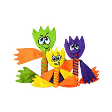 Іграшка для собак пищалка хрумка нейлон FLATHEADS 10-12см