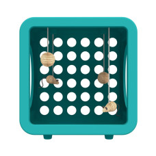 Кубик для відпочинку кішок JOLLY PETS KITTY KASA RECREATION синьо-зелений