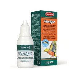 Дополнительный жидкий прикорм Padovan Vitavigor (Витавигор) для птиц, живущих в клетках и вольерах, 30 мл