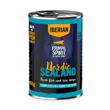Полнорационный влажный корм для взрослых собак PRIMAL SPIRIT NORDIC SEALAND (Примал Спирит Нордик Силенд), с иберийской свининой и рыбой, 400 г