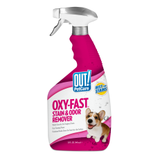Сверхмощное средство OUT! PetCare Oxy-Fast Stain & Odor Remover для удаления пятен и запаха от жизнедеятельности собак и кошек, 945 мл