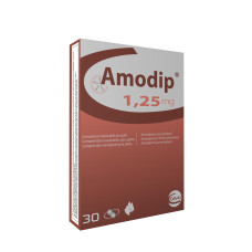Амодіп (Amodip) 1,25 мг - таблетки для лікування гіпертензії у котів, 30 шт