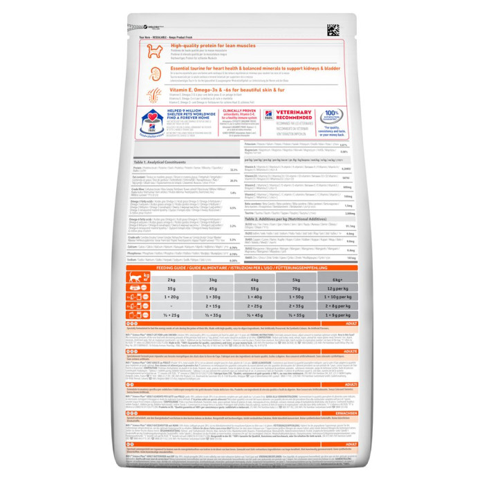 Сухой корм Hills Science Plan для взрослых кошек, с курицей 15кг