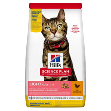 Корм Hills Science Diet Light Adult Cat Food для підтримки здорової ваги та способу життя котів 1,5 кг
