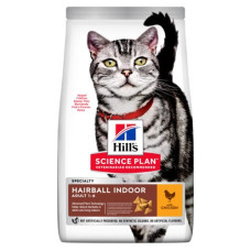 Сухий корм Hill's Science Plan Hairball Indoor для запобігання утворенню грудок вовни в ШКТ домашніх кішок, з куркою 300г