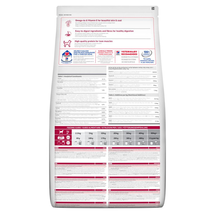 Корм Hill's Science Plan Medium Adult для собак середніх порід (11-25 кг), ягня з рисом 14кг