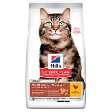 Сухой корм Hills Science Plan Mature Adult7+ Hairball Control для профилактики образования комков шерсти в кишечнике кошек старше 7 лет, 1,5кг