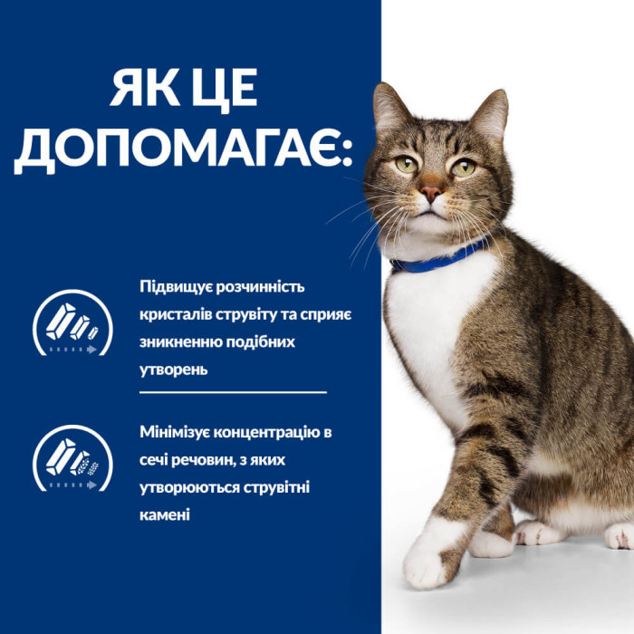 Корм Hills Prescription Diet Feline S/D, способствует растворению струвитных уролитов у кошек 1,5кг
