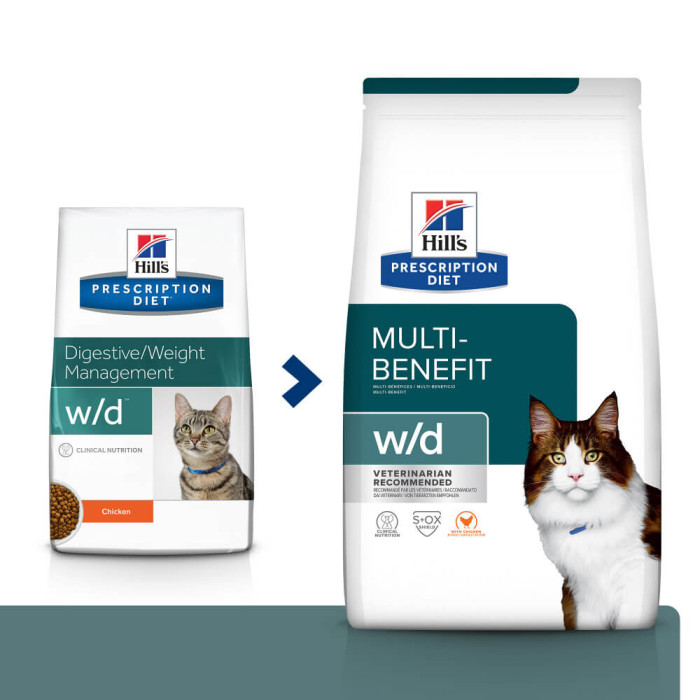 Корм Hills Prescription Diet w/d для поддерживания оптимального веса кошек 1,5кг