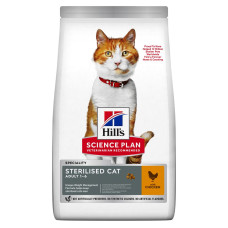 Сухий корм Hills Science Plan Adult Sterilised Cat для стерилізованих кішок 1-6 років, з куркою 300г