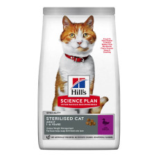 Сухий корм Hills Science Plan Adult Sterilised Cat для стерилізованих кішок 1-6 років, з качкою 300г