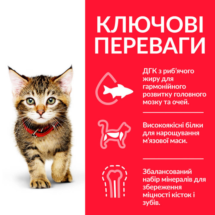 Сухий корм Hills Cat Science Plan Kitten Tuna для кошенят з тунцем 1,5 кг