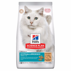 Гіпоалергенний корм Hill's Science Plan Feline Adult Hypoallergenic для дорослих котів - беззерновий з яйцем та комахами 1,5 кг