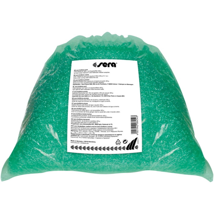 Наполнитель sera biofibres coarse для предварительной фильтрации крупных частиц грязи (крупная)