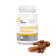 Добавка VetExpert Urinovet Dilution Cat (ВетЭксперт УриноВет Делюшн Кэт) для кошек с заболеваниями мочевыводящих путей, 45 капсул TwistOff