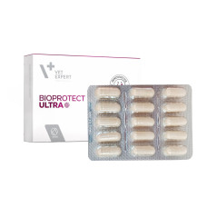 Пищевая добавка VetExpert BioProtect Ultra (ВетЭксперт БиоПротект Ультра) для собак с хроническими нарушениями желудочно-кишечной микрофлоры, 15 капс. (блистер)