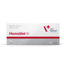Добавка VetExpert HemoVet (ГемоВет) – легкоусвояемое гемовое железо для собак, 60 табл.