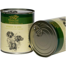 Консерви для собак Hubertus Gold, птах з рисом, 800г