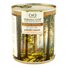 Консервований корм для собак Hubertus Gold, дикий кабан з картоплею, ожиною та зеленню, 800г