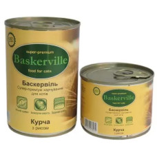 Корм для котов Baskerville, курица с рисом