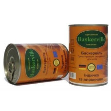 Корм для котов Baskerville, индейка с говядиной