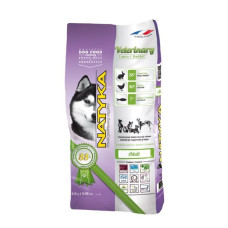 Повноцінний напіввологий корм Natyka Veterinary з кроликом для молодих, дорослих або літніх собак - 4,5 кг.