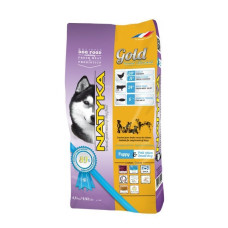 Повноцінний напіввологий корм Natyka Gold для цуценят та дорослих собак дрібних порід - 4,5 kg