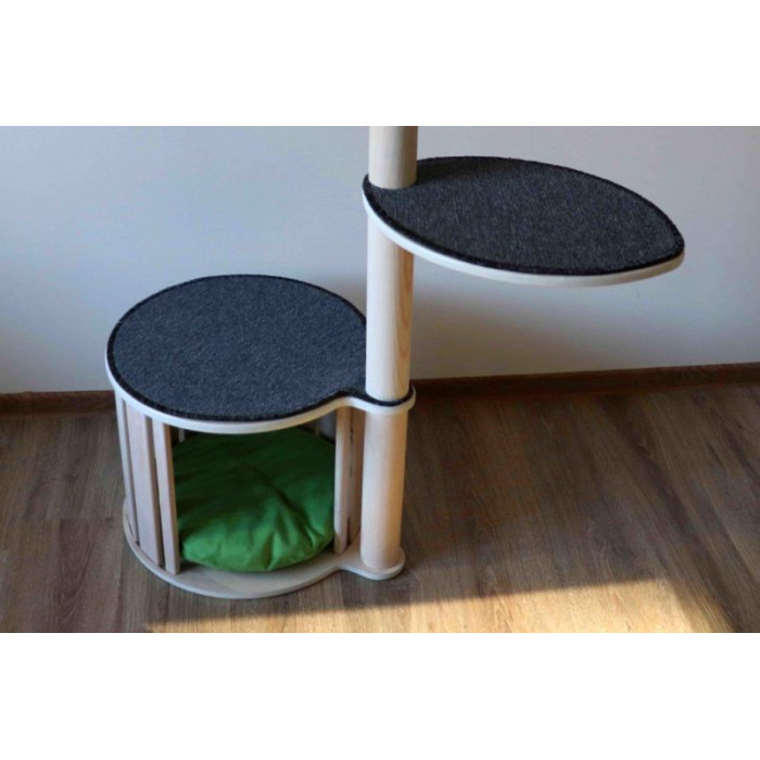 Домик с когтеточкой и гамаком для кошек «Small cat tower»