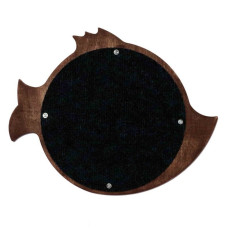 Настенная когтеточка «Fish» с ковролиновой основой